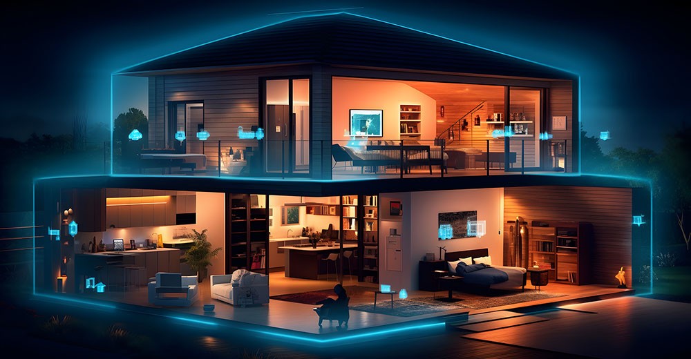 AI-responsive 3D wall panels: Design styles for smart homes in 2026.
