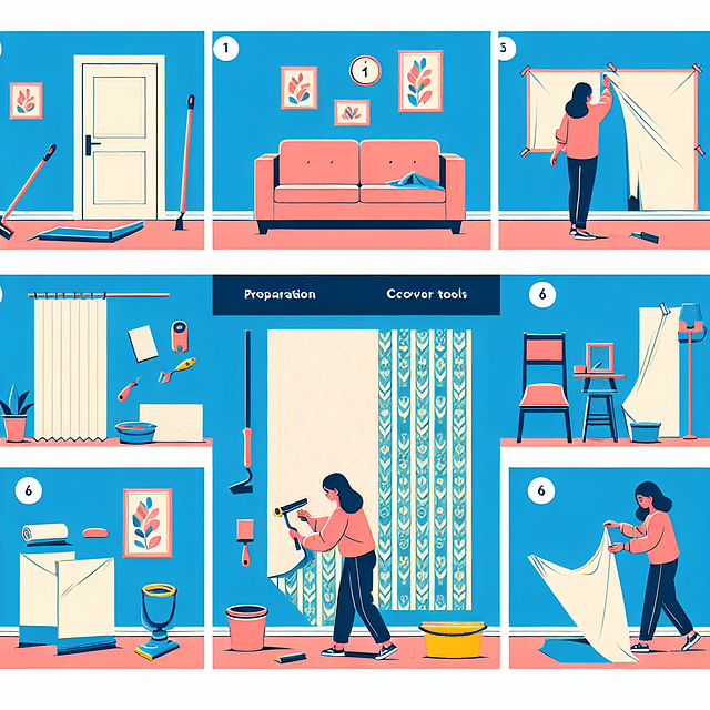 room preparation for wallpaper removal