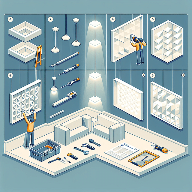 installing LED backlights on 3D wall panels