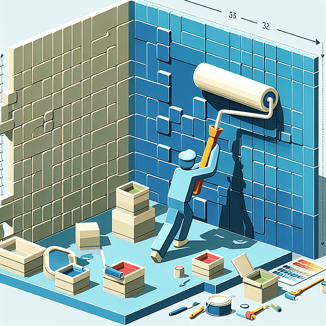 painting 3D wall panels with roller