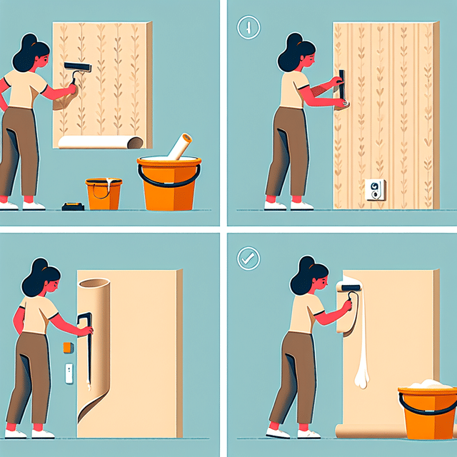 applying adhesive to 3D wallpaper panel