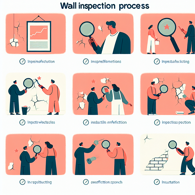 wall inspection for imperfections