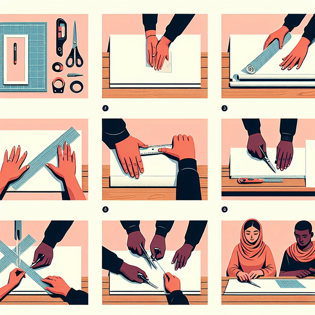 cutting 3D wallpaper panels with precision