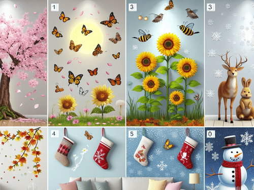 5 Ingenious Ways to Use Removable 3D Wall Decals for a Seasonal Makeover