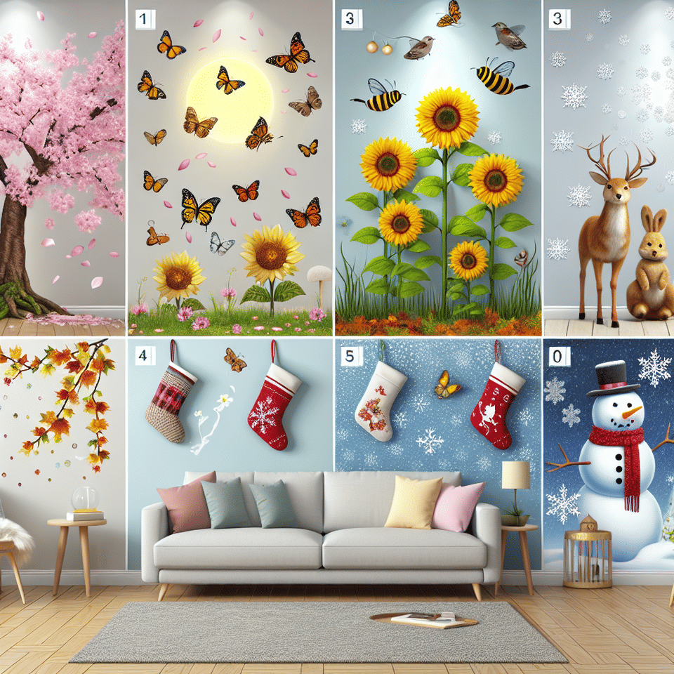 5 Ingenious Ways to Use Removable 3D Wall Decals for a Seasonal Makeover