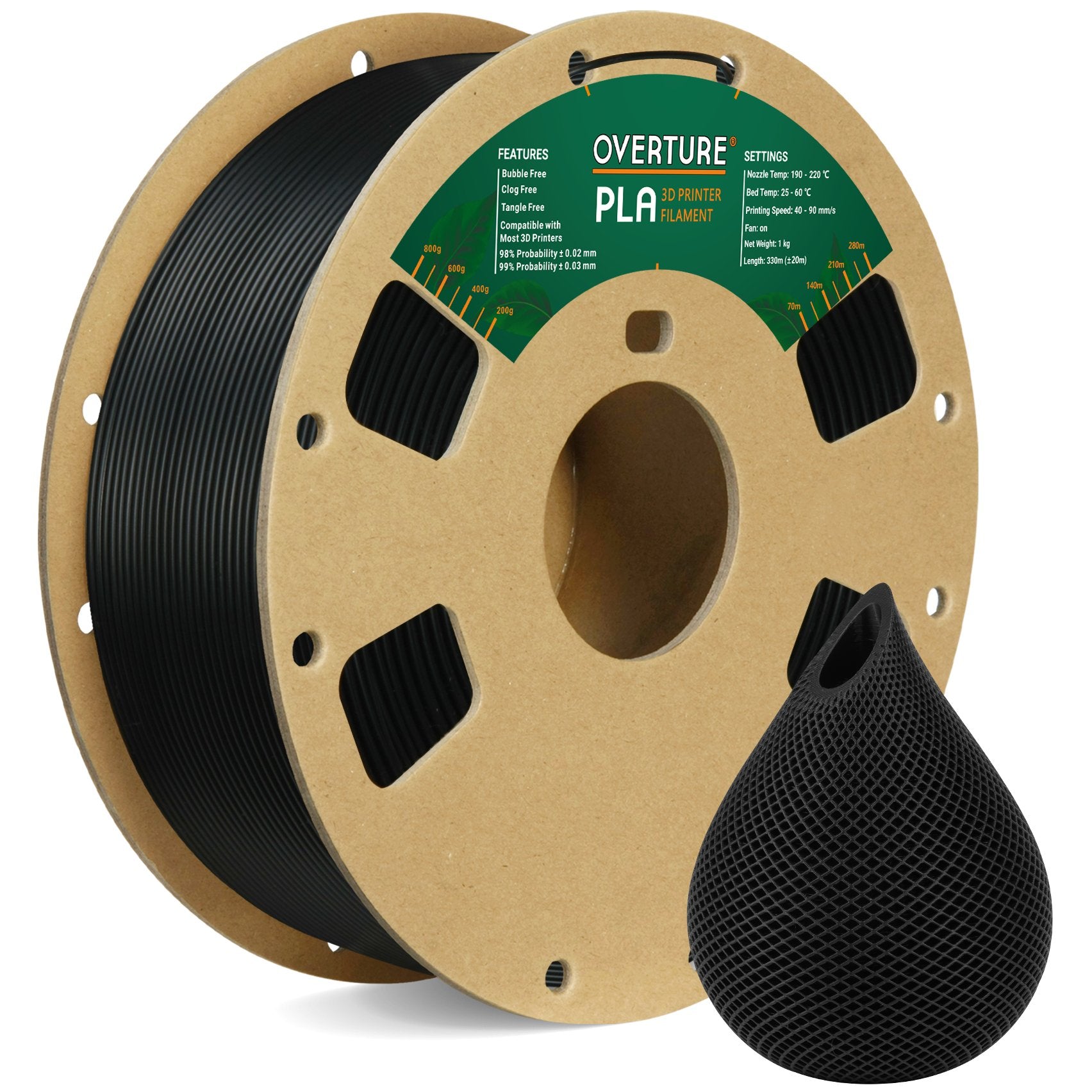 biodegradable 3D printed lighting fixtures