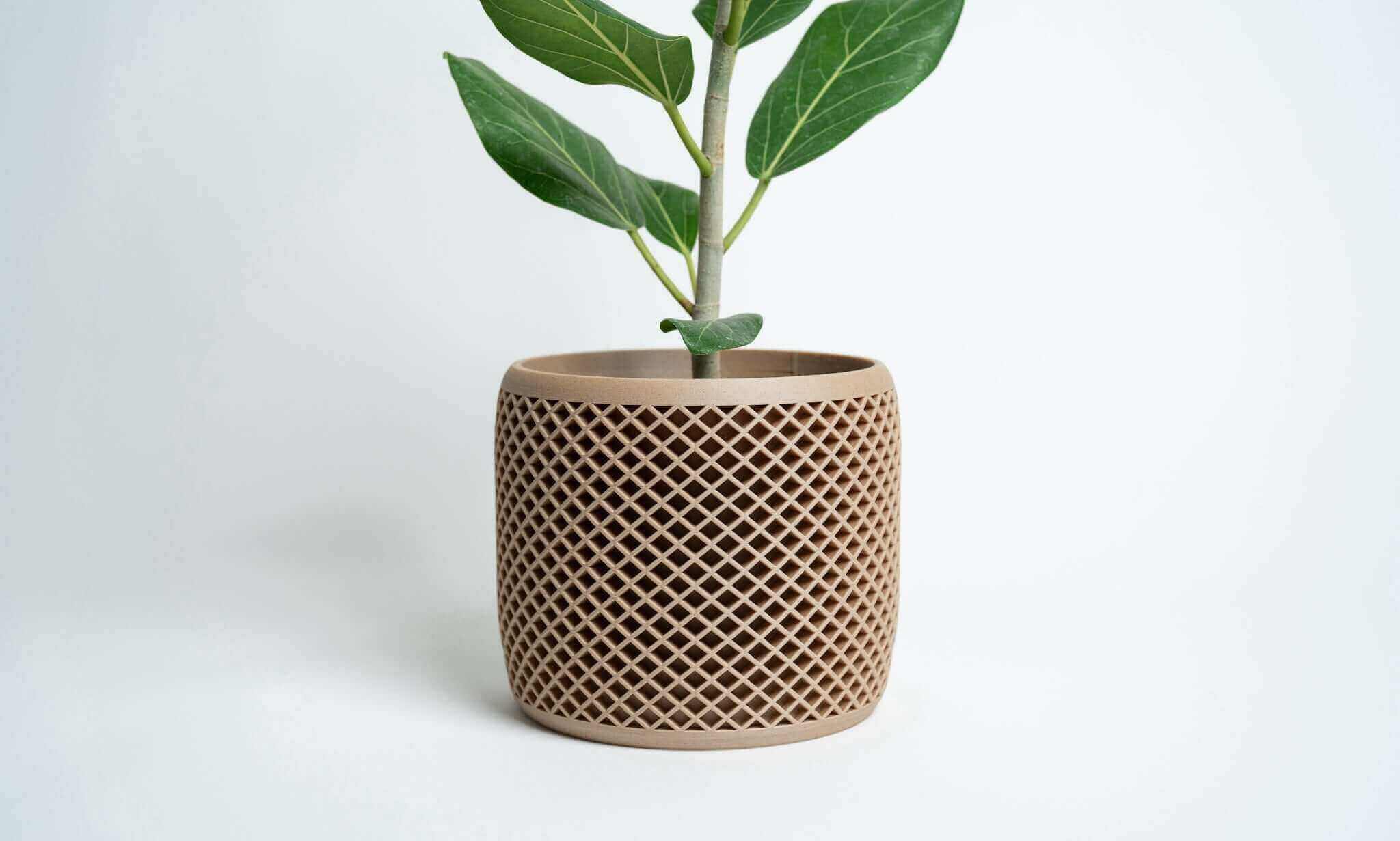 eco-friendly geometric 3D printed planter