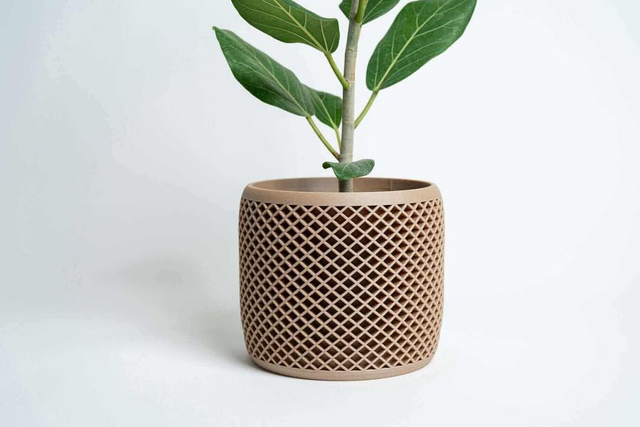 eco-friendly geometric 3D printed planter