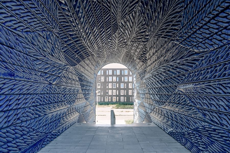 recycled modular 3D printed wall tiles