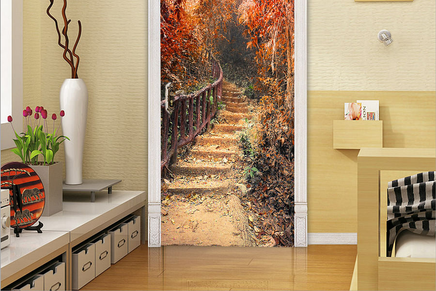 Autumn leaves 3D wall decals