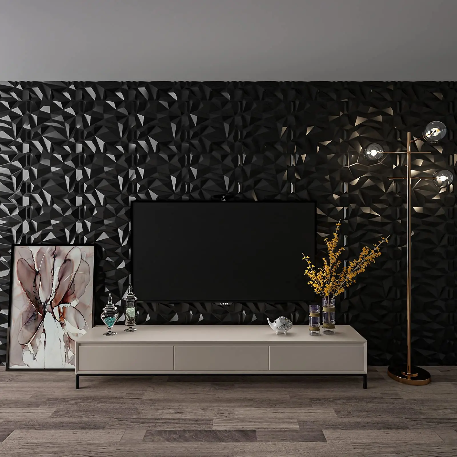 abstract art 3D wall panel
