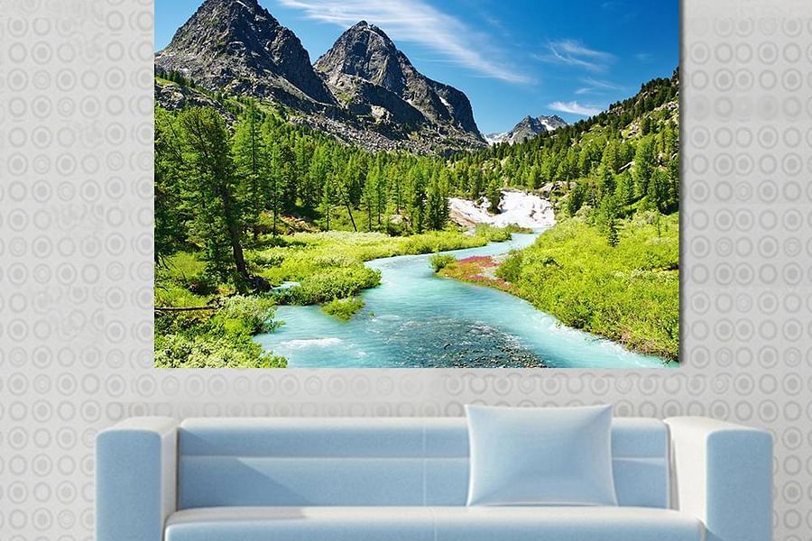 Abstract Mountains 3D Wall Panel