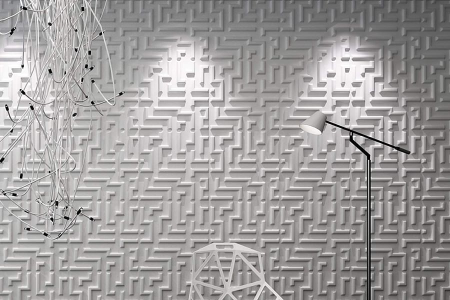 Geometric Maze 3D Wall Panel