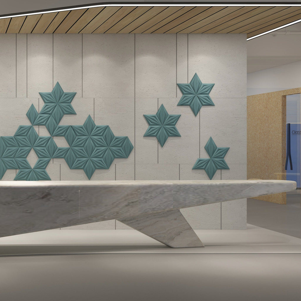 modern geometric 3D wall panel