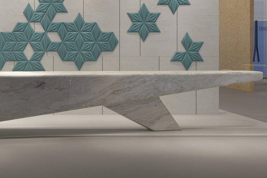 modern geometric 3D wall panel