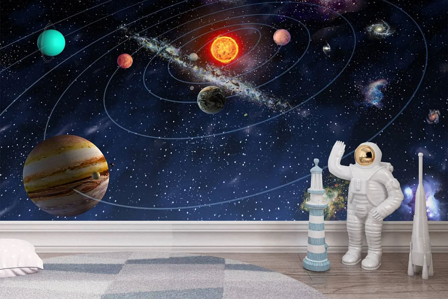 Orbit Circles 3D Wall Panel