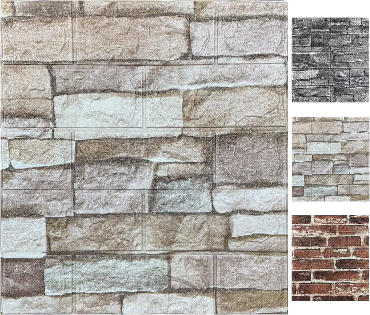 stone texture 3D wall panel