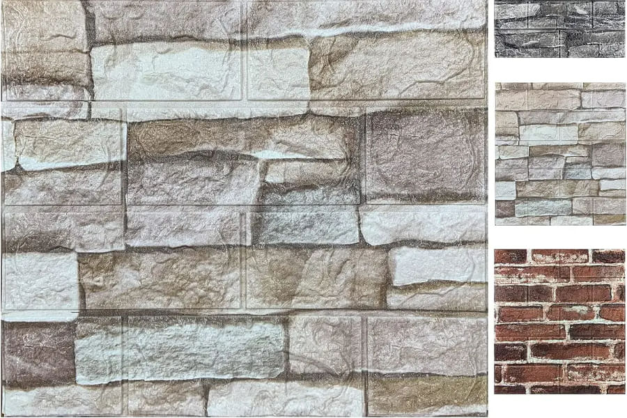 stone texture 3D wall panel