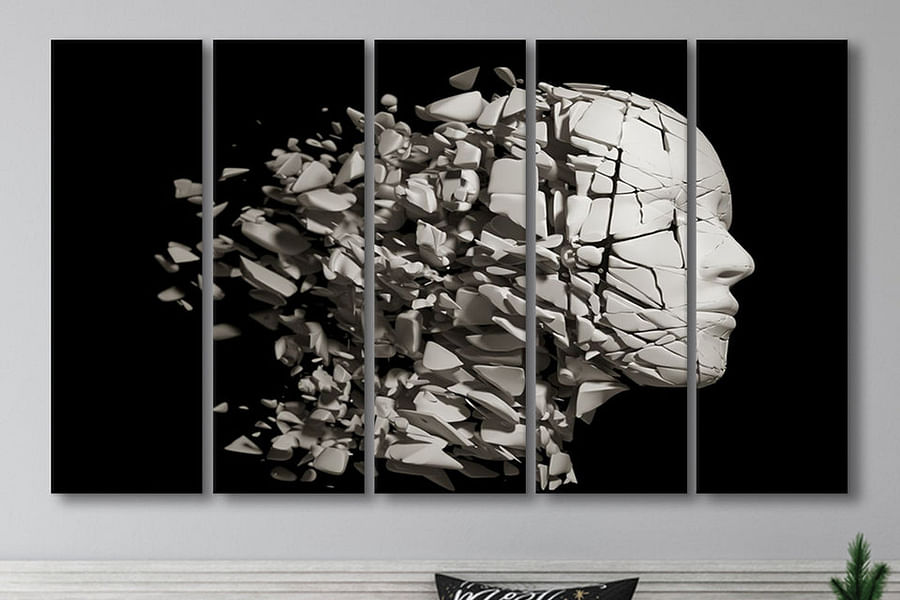 Abstract 3D wall panel