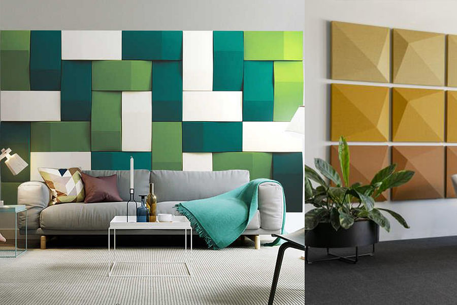 Fabric 3D wall panel