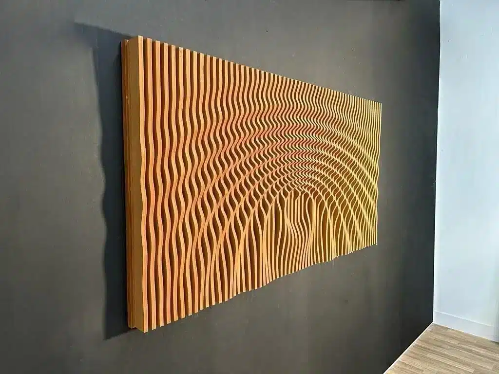 wave pattern 3D wall panel