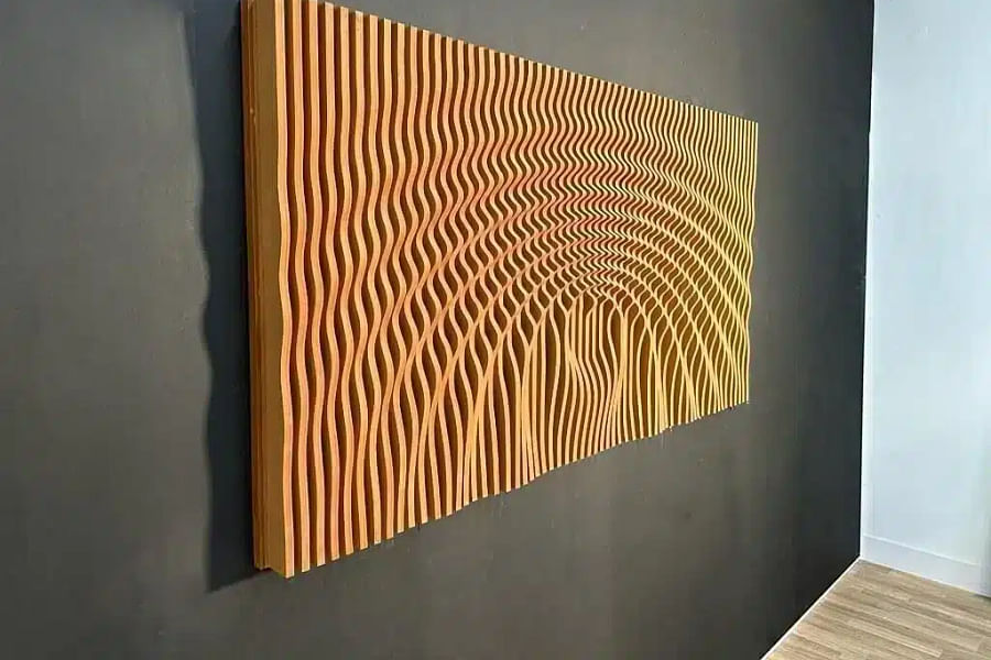 wave pattern 3D wall panel