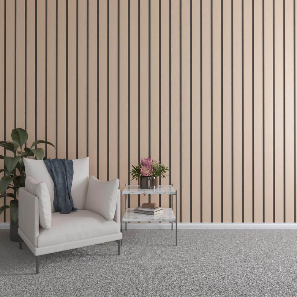 Wooden slats 3D wall panel