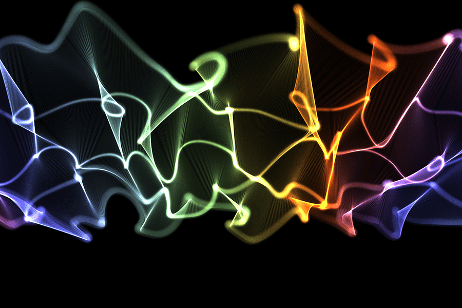 3D wallpaper lighting effects