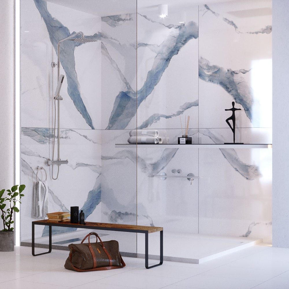 marble effect on wall