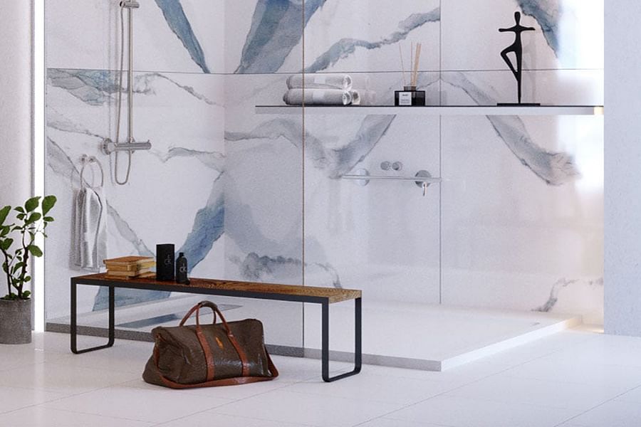 marble effect on wall