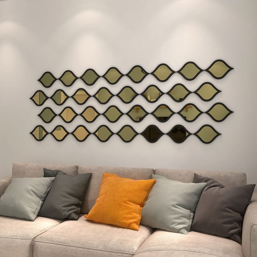 Striking MDF 3D Wall Panels in a Modern Home Decor Setting