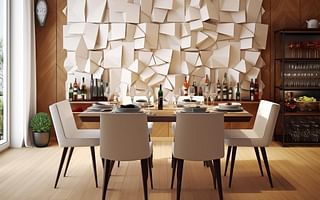 Dining in Style: 3D Wall Decor Ideas to Elevate Your Dining Room Design