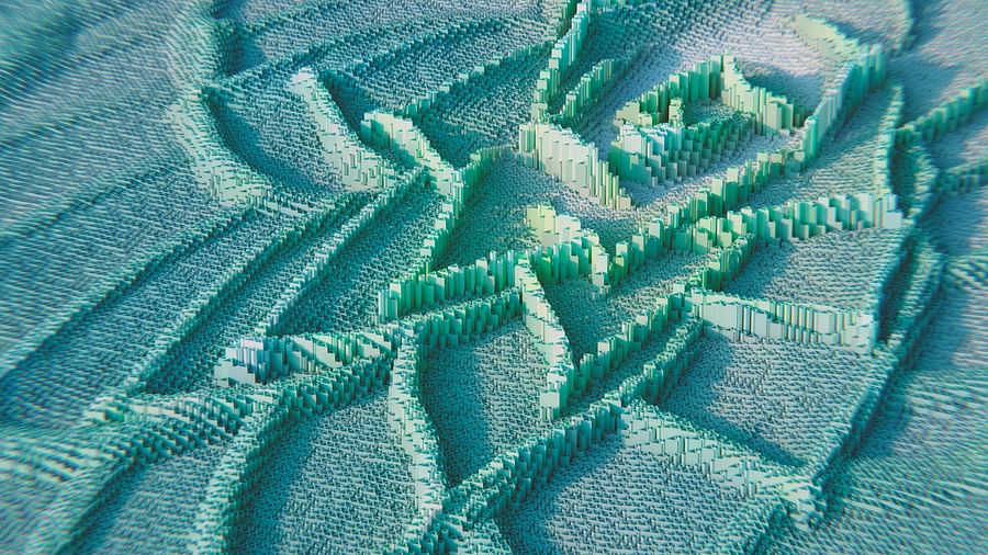 Elegant living room featuring beautifully painted 3D wall panels