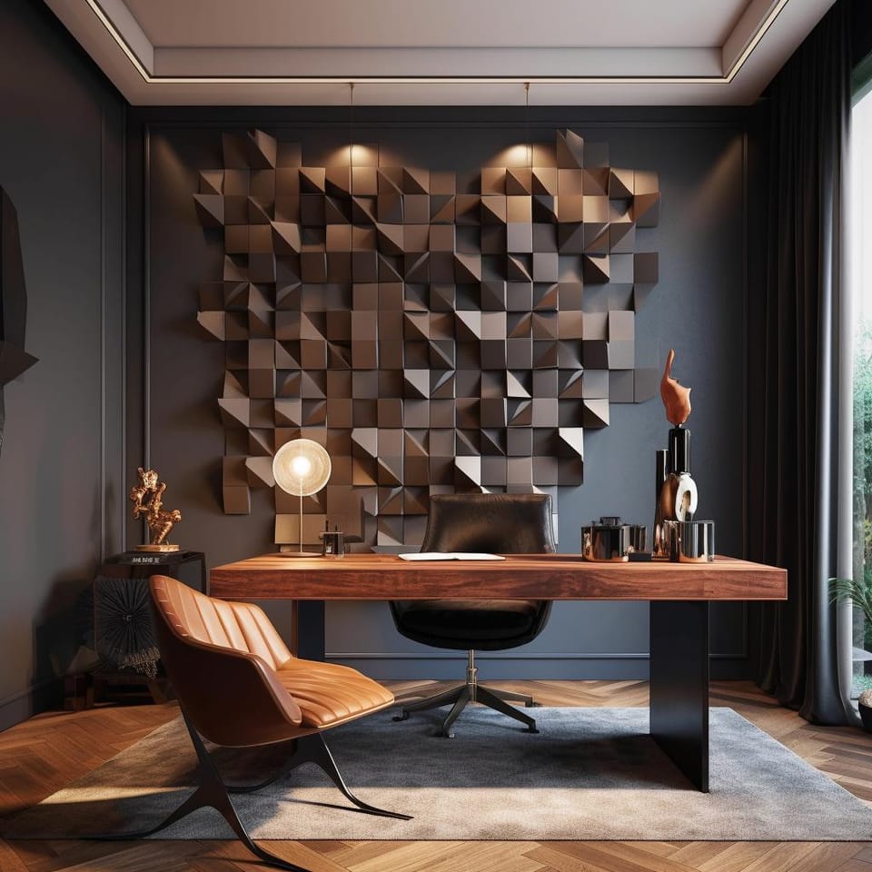 Enhance Your Home Office with 3D Wall Decor and Accessories