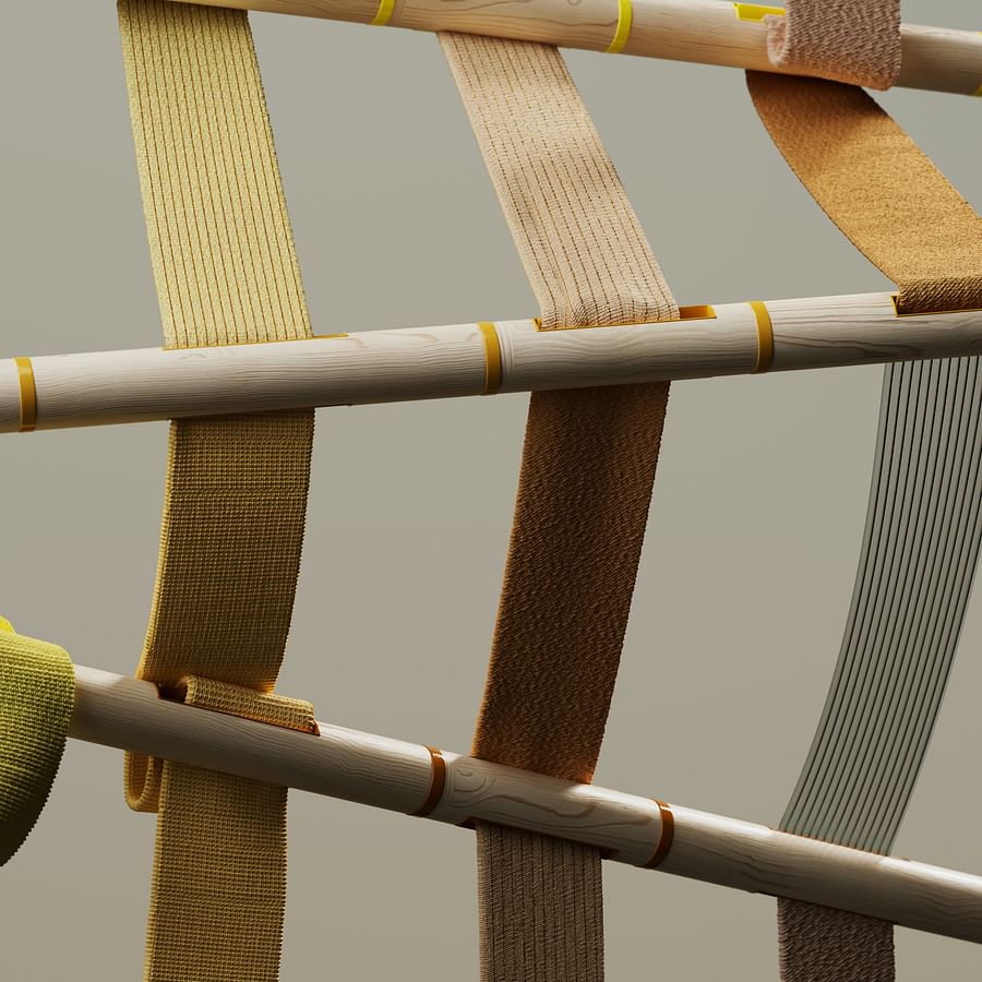 Person installing a 3D wall panel