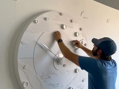No-Nail Solutions: How to Hang a Clock on Your 3D Wall Panel