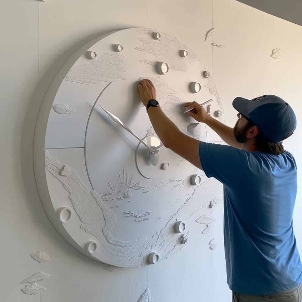 No-Nail Solutions: How to Hang a Clock on Your 3D Wall Panel