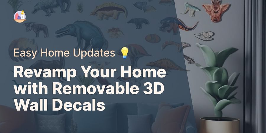 Revamp Your Home with Removable 3D Wall Decals - Easy Home Updates 💡