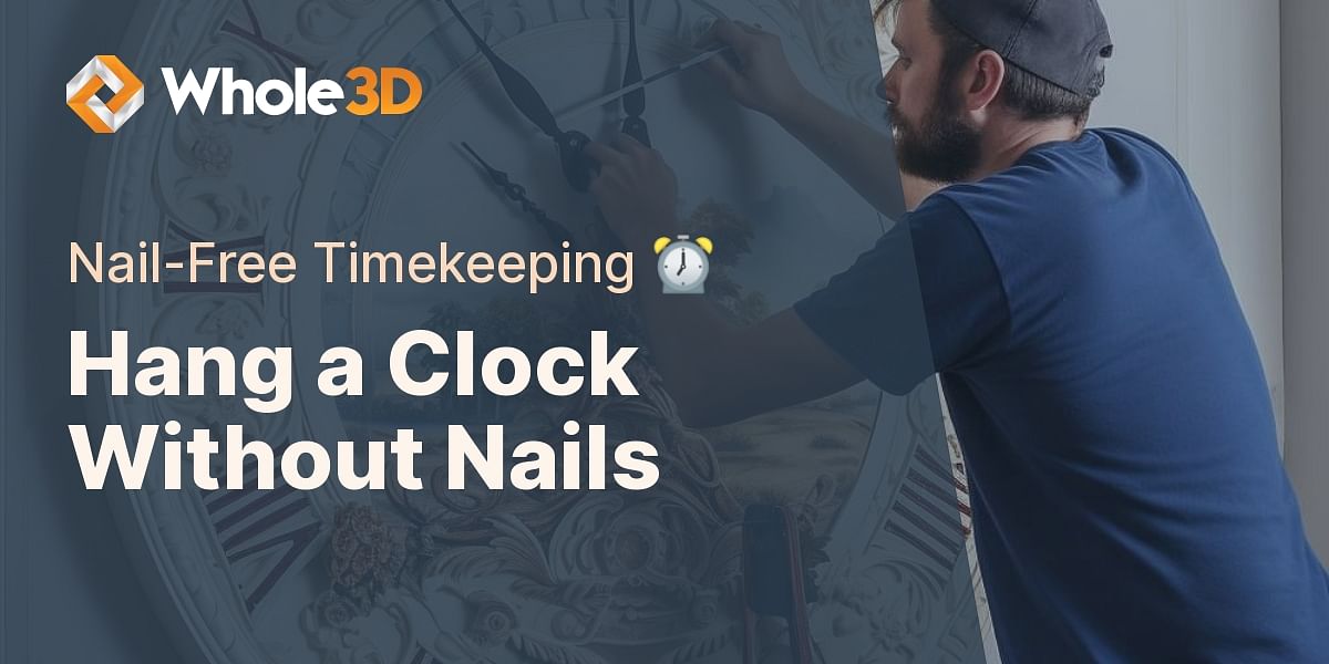 Timeless Touches How to Hang a Clock Without Nails
