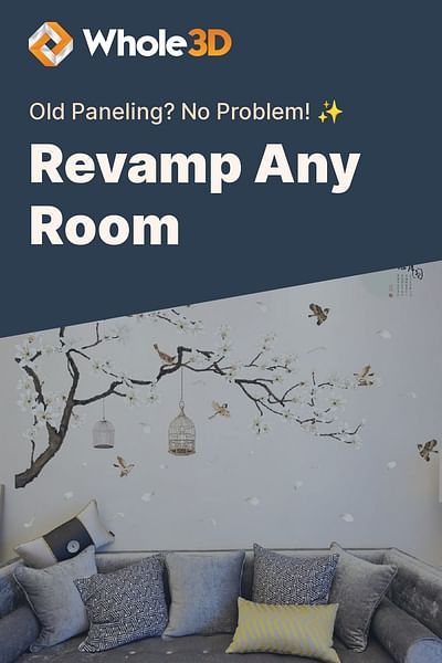 Revamp Any Room - Old Paneling? No Problem! ✨